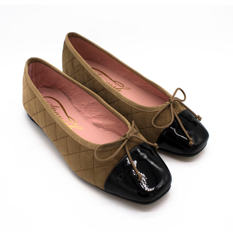 Bailarina plana 222 velvet acolchado