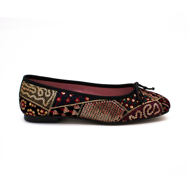 Bailarina plana 200 Velvet Multi rico