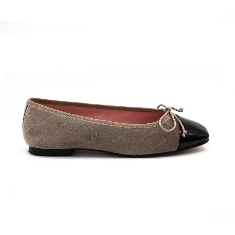 Bailarina plana 222 velvet acolchado