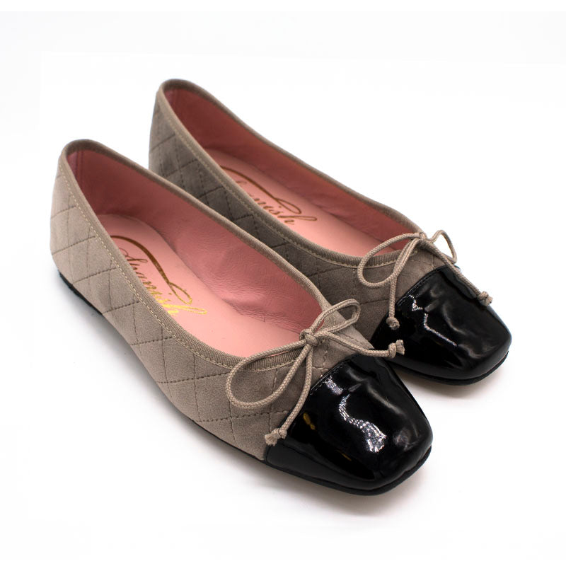 Bailarina plana 222 velvet acolchado