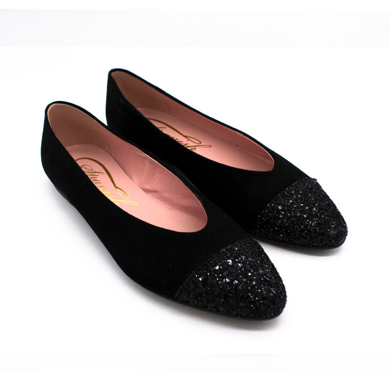 Bailarina plana 3006 ante-glitter
