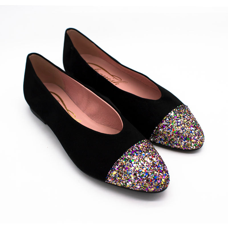 Bailarina plana 3006 ante-glitter