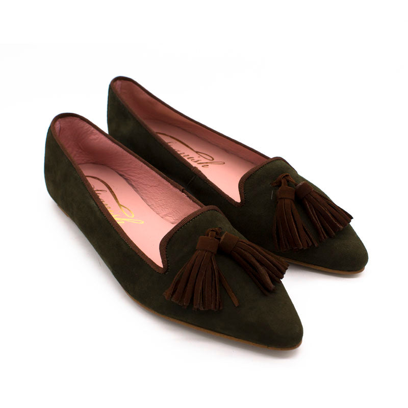 Bailarina plana 553 ante con borlas