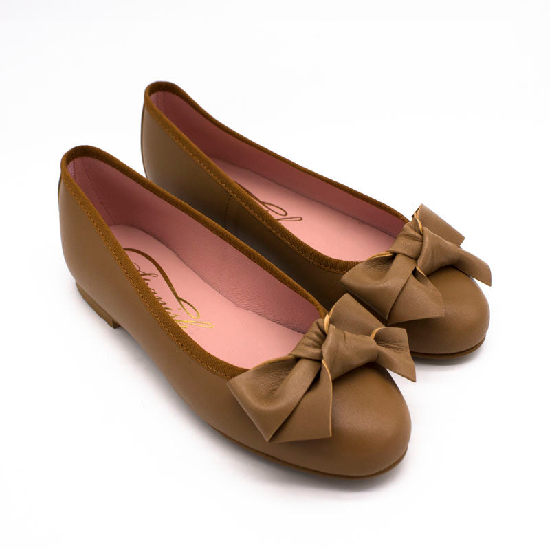 Bailarina plana Aida piel lazo