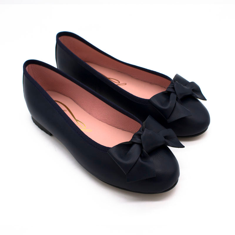 Bailarina plana Aida piel lazo