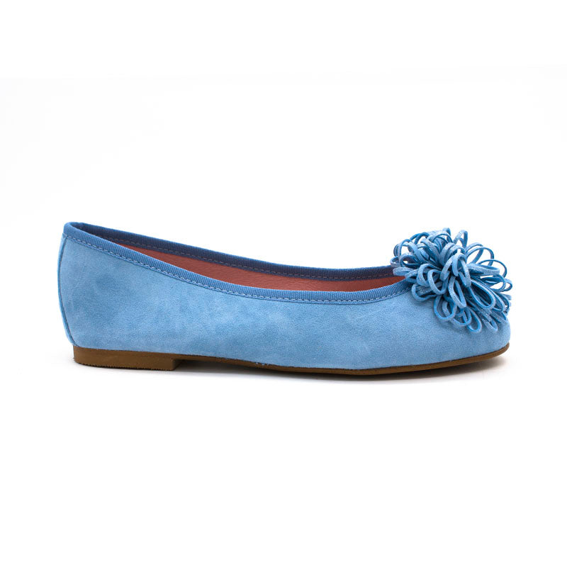 Bailarina plana Coral ante pompón