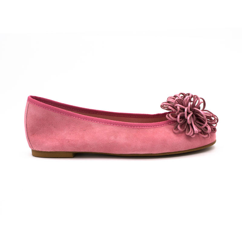 Bailarina plana Coral ante pompón