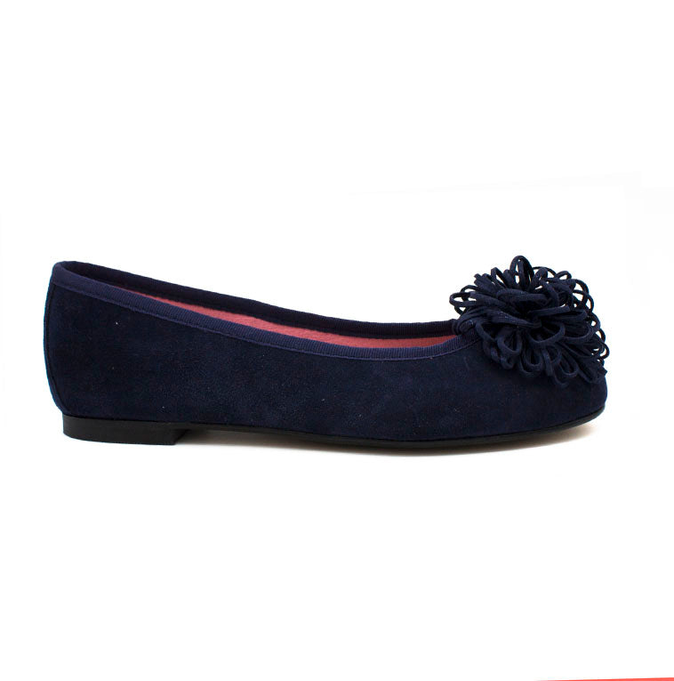 Bailarina plana Coral ante pompón