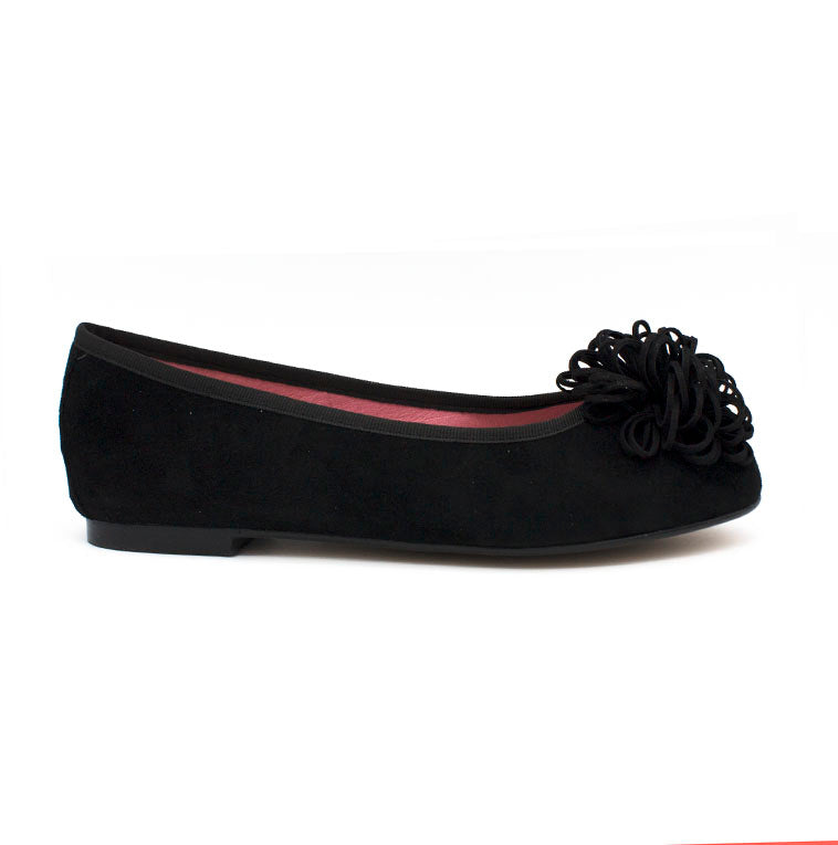 Bailarina plana Coral ante pompón