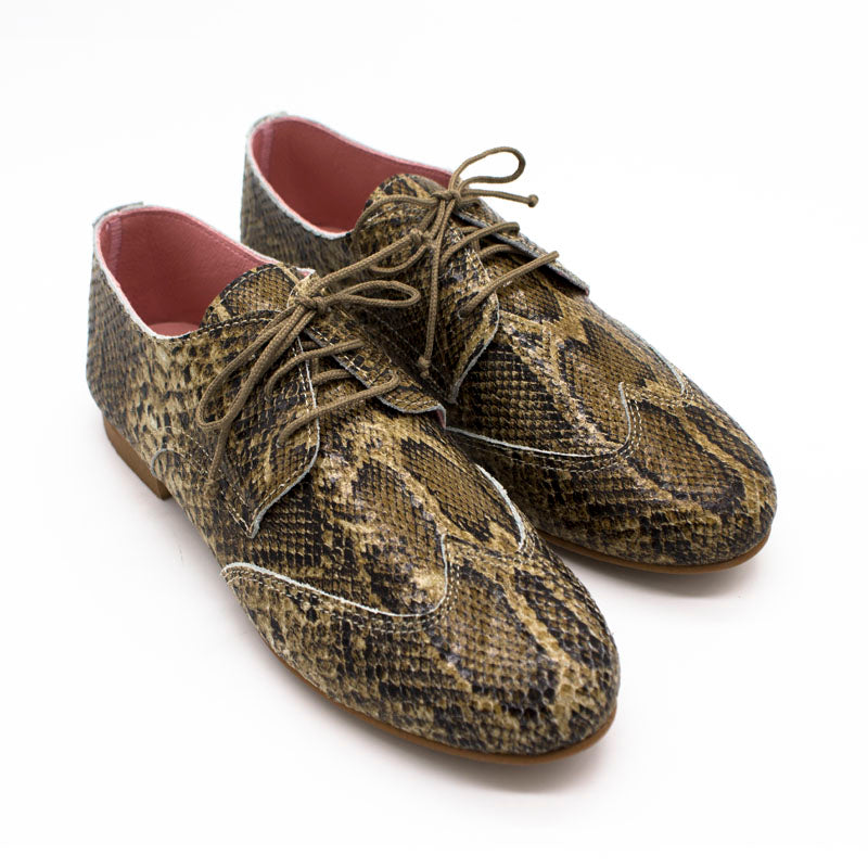 Blucher Mulán piel boa